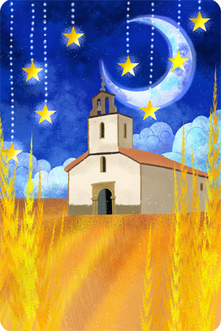 Il·lustració de l'ermita de la Damunt