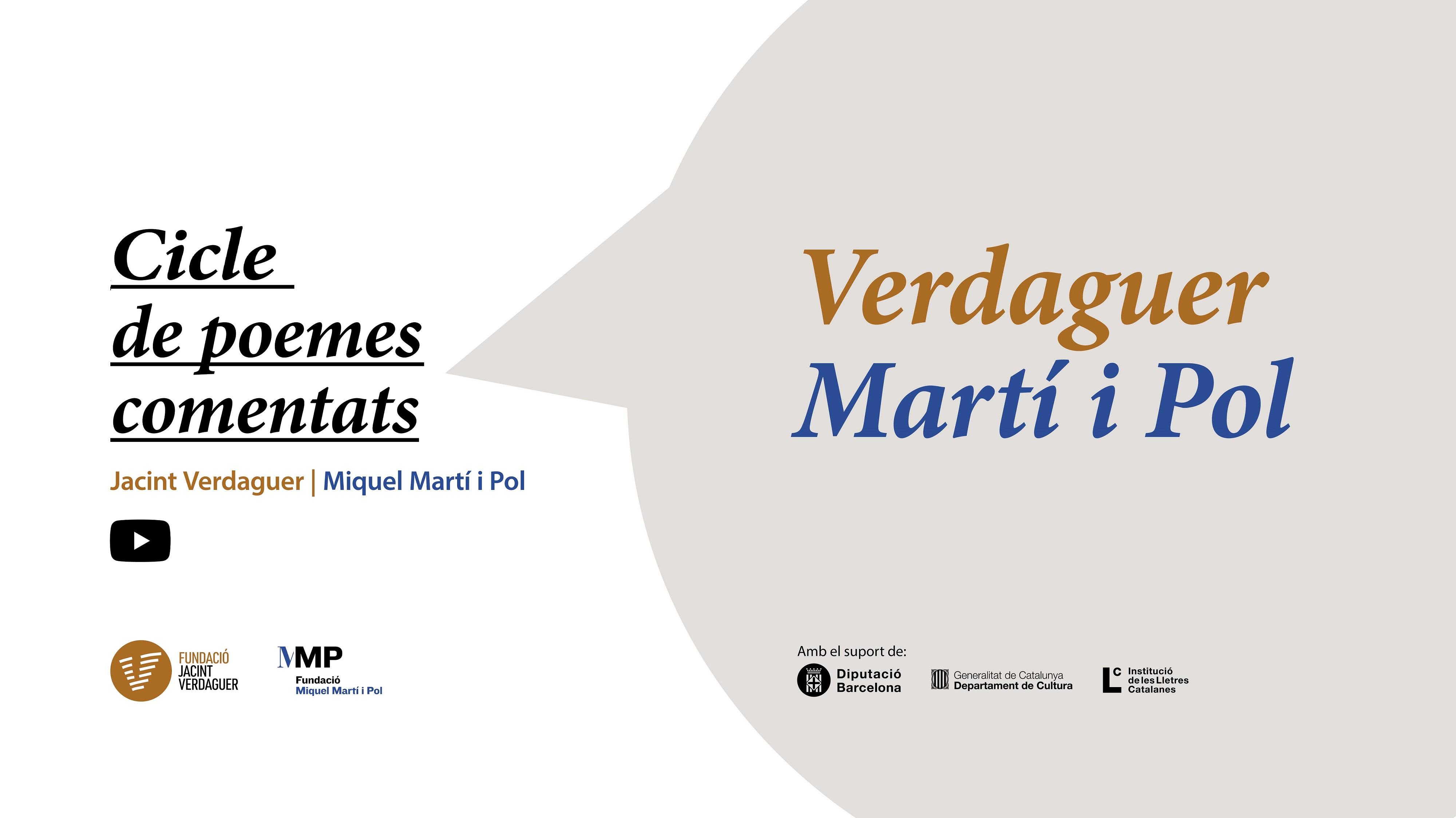 Cicle de poemes comentats Verdaguer - Martí i Pol